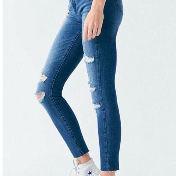 PACSUN Virgil High Waisted Jeggings Medium Wash Jeans NWT Sz 27 - Picture 3 of 16